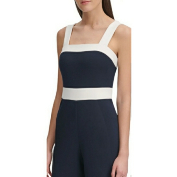 TOMMY HILFIGER Square Neck Sleeveless Jumpsuit NEW - Picture 4 of 8